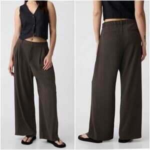 Gap 365 High Rise Trousers Terra Brown 20 Petite